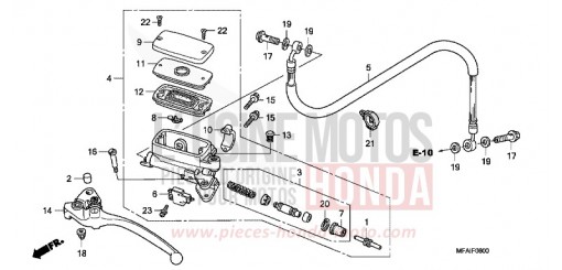 MAITRE-CYLINDRE CBF1000A9 de 2009